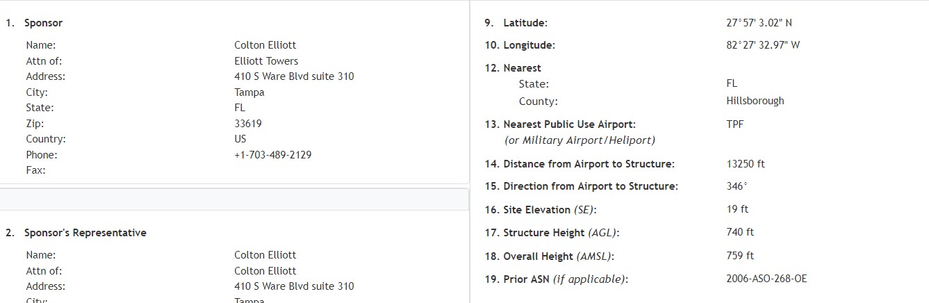 740-Foot Elliott Towers Proposed for Downtown Tampa, FAA Filing Reveals Early Vision